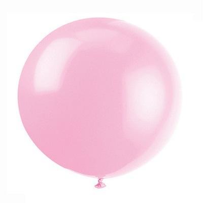 Powder Pink Giant Balloons-Gigantic Solid Color Latex Balloons-Party Things Canada