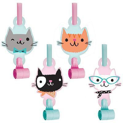 Purr-Fect Party Blowouts-Cat Kittens Themed Girl Birthday Supplies-Party Things Canada