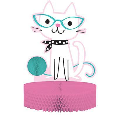 Purr-Fect Party Centerpiece-Cat Kittens Themed Girl Birthday Supplies-Party Things Canada