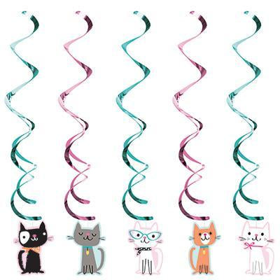 Purr-Fect Party Dizzy Danglers-Cat Kittens Themed Girl Birthday Supplies-Party Things Canada