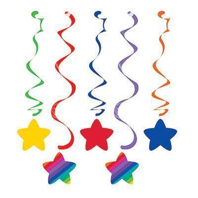 Rainbow Dizzy Danglers-Rainbow Themed Birthday Supplies-Party Things Canada