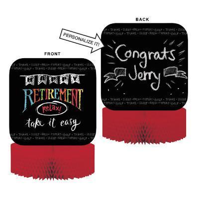 Retirement Chalk Centerpiece-Retirement Party Supplies and Decorations-Party Things Canada