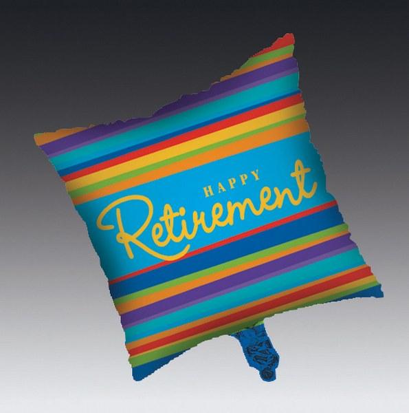 Metallic Balloon - Retirement Stripes-Retirement Party Supplies Decorations-Party Things Canada