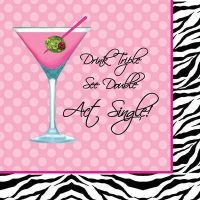 Sassy & Sweet Act Single Beverage Napkins-Bachelorette Party Supplies-Party Things Canada