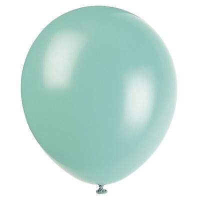 Seafoam Aqua Latex Balloons-Solid Color Latex Balloons-Party Things Canada