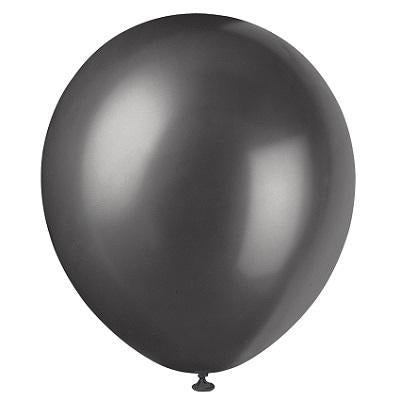 Shadow Black Pearlized Balloons-Pearlized Latex Balloons-Party Things Canada