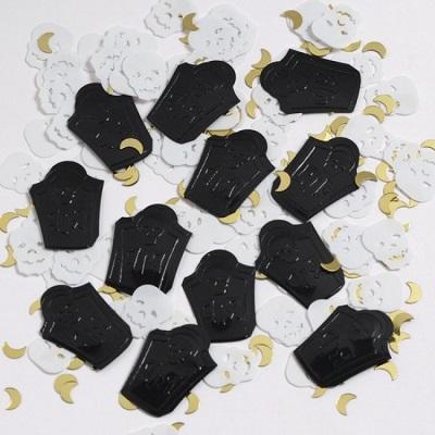 Skulls and Tombstones Halloween Confetti-Halloween Decorations-Party Things Canada