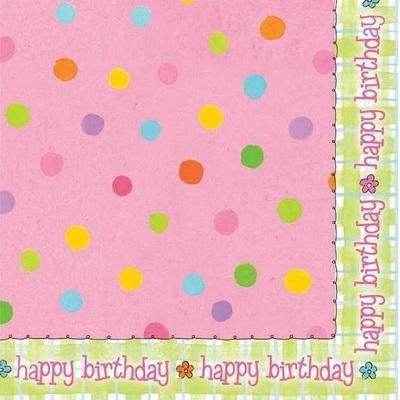 Sleepover Happy Birthday Luncheon Napkins-Sleepover Party Tableware Ideas Supplies-Party Things Canada