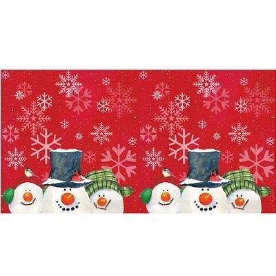 Snowman Carols Plastic Tablecover-Christmas Party Paper Tableware-Party Things Canada