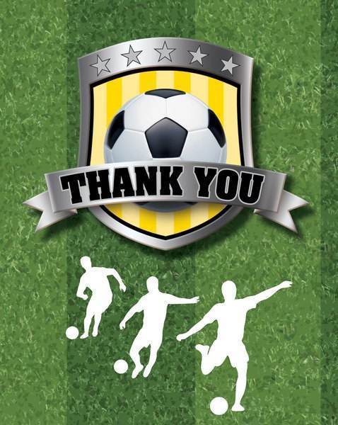 Thank You Cards -Soccer