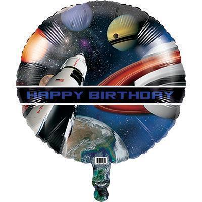 Space Blast Metallic Balloon-Astronauts and Galaxy Themed Birthday Supplies-Party Things Canada