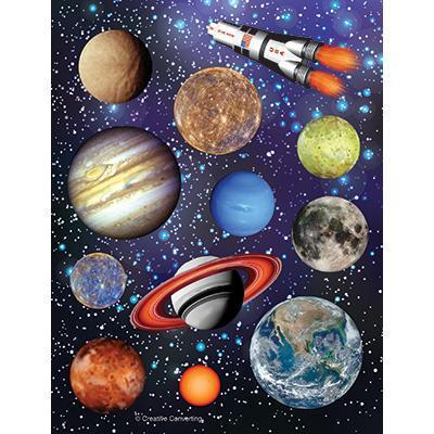 Space Blast Stickers-Astronauts and Galaxy Themed Birthday Supplies-Party Things Canada