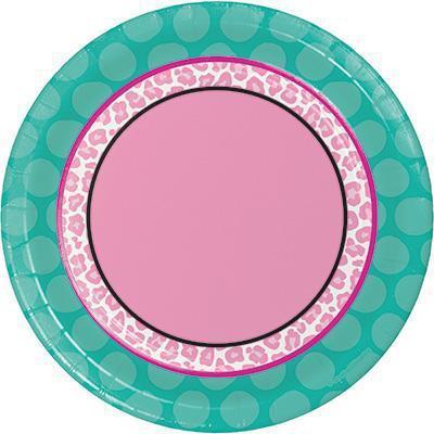 Sparkle Spa Party Luncheon Plates-Spa Make-Up Themed Birthday Supplies-Party Things Canada