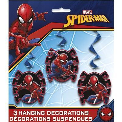 New Spider-Man Swirl Hanging Decorations-Party Things Canada