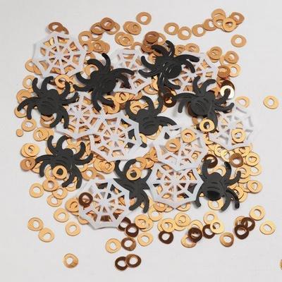 Spiders and Cobwebs Halloween Confetti-Halloween Decorations-Party Things Canada