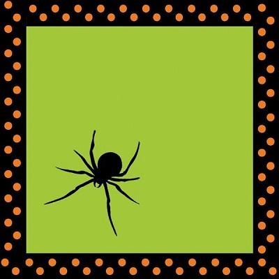 Spooky Spiders Beverage Napkins-Halloween Spiders Paper Tableware-Party Things Canada