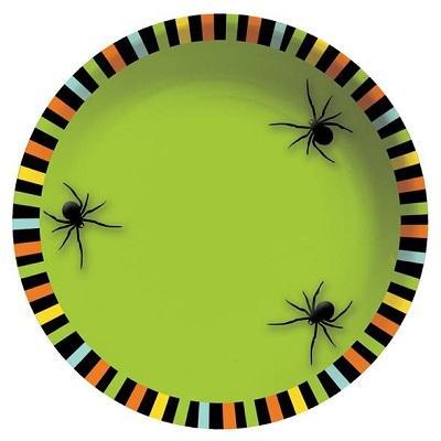 Spooky Spiders Plastic Bowl-Halloween Spiders Paper Tableware-Party Things Canada