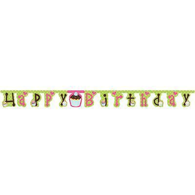 Sweet Treats Jointed Banner-Cupcakes Themed Girl Birthday Supplies-Party Things Canada