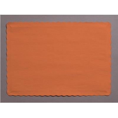 Terracota Paper Placemats-Terracotta Earth Brown Solid Color Tableware-Party Things Canada