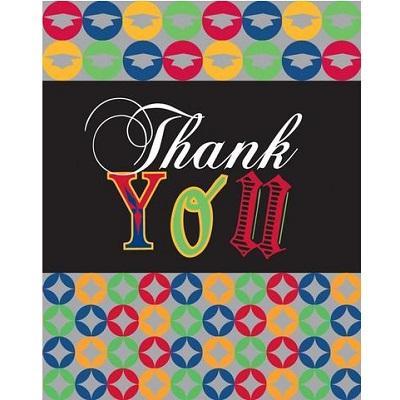Time to Shine Thank You Cards-Graduation Themed Paper Tableware and Decorations-Party Things Canada