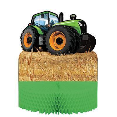 Tractor Time Centerpiece-Tractors Farmers Themed Birthday Supplies-Party Things Canada