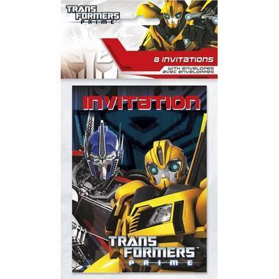 Transformers Invitations-Transformers Birthday Tableware and Decorations-Party Things Canada