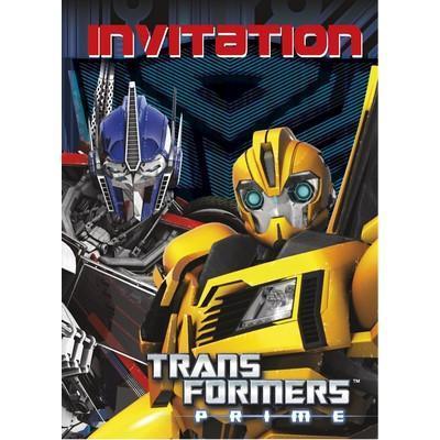 Transformers Invitations-Transformers Birthday Tableware and Decorations-Party Things Canada