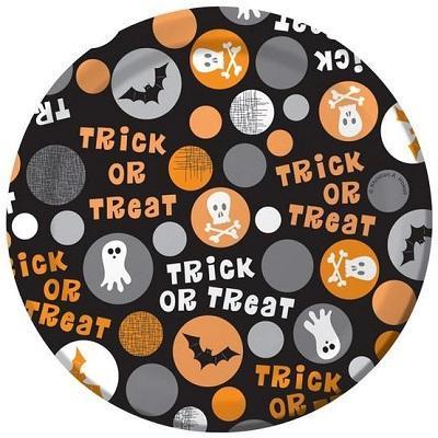 Tricks and Candy Luncheon Plates-Halloween Paper Tableware-Party Things Canada
