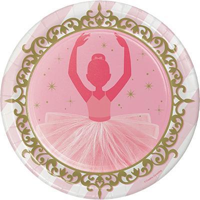 Twinkle Toes Dinner Plates-Ballerina Themed Birthday Supplies-Party Things Canada