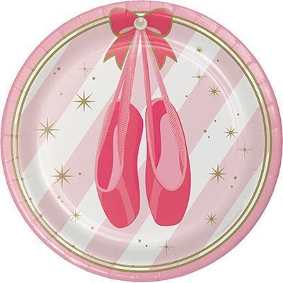 Twinkle Toes Luncheon Plates-Ballerina Themed Birthday Supplies-Party Things Canada