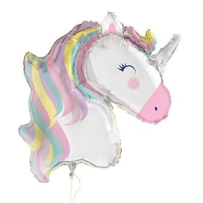 Unicorn Foil Balloon-Metallic Helium Balloons-Party Things Canada