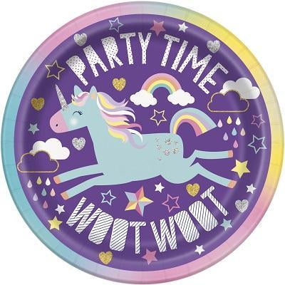 Unicorn Luncheon Plates - Party Things Canada