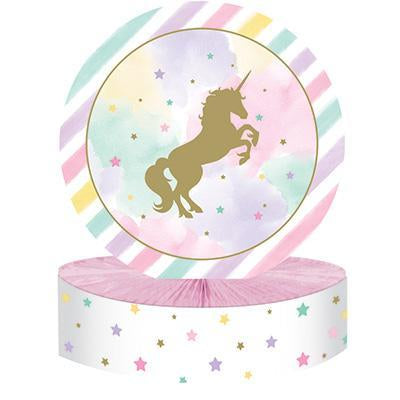 Unicorn Sparkle Centerpiece-Gold Sparkle Unicorns Birthday Supplies-Party Things Canada