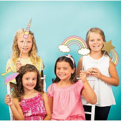 Unicorn Sparkle Photo Booth Prop-Gold Sparkle Unicorns Birthday Supplies-Party Things Canada
