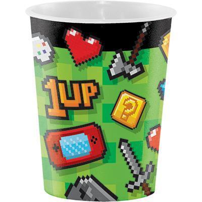 Video Game Party Plastic Favor Cup-Minecraft Video Games Themed Birthday Supplies-Party Things Canada