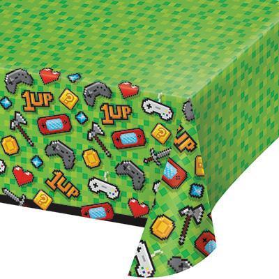 Video Game Party Plastic Tablecover-Minecraft Video Games Themed Birthday Supplies-Party Things Canada
