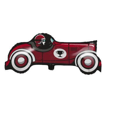 Vintage Race Car Shaped Metallic Balloon-Party Things Canada