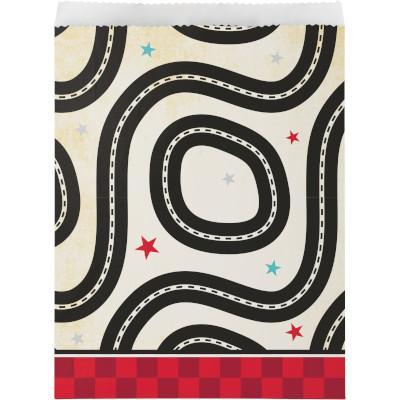 Vintage Race Car Treat Paper Bags-Party Things Canada